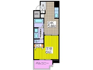 ＧＡＬＬＥＲＹ谷町の物件間取画像